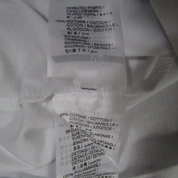 MCQ McQueen Medium White Graphic Short Sleeve Tee T Shirt - Picture 5 of 7